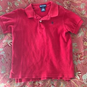 Red Polo Size 3T- Good Used Condition